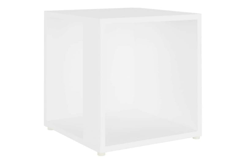 Sidobord vit 33x33x34,5 cm spånskiva - Vit - Möbler - Bord & matgrupper - Avlastningsbord - Lampbord