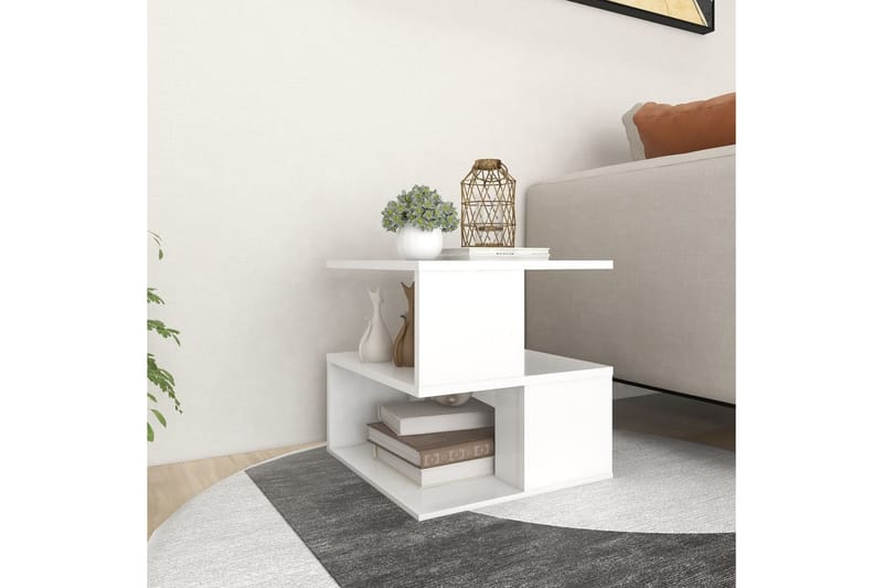 Sidobord vit 40x40x40 cm spånskiva - Vit - Möbler - Bord & matgrupper - Avlastningsbord - Lampbord