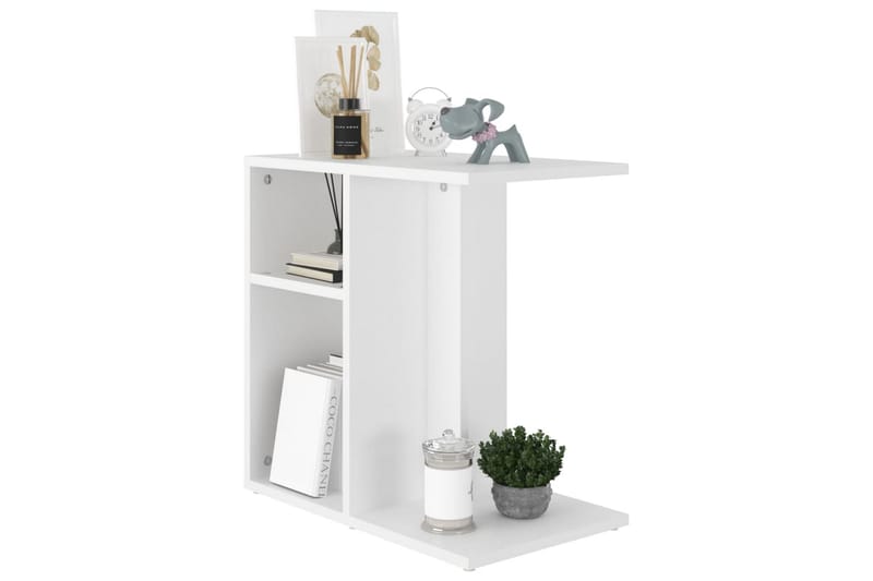 Sidobord vit 50x30x50 cm spånskiva - Vit - Möbler - Bord & matgrupper - Avlastningsbord - Lampbord