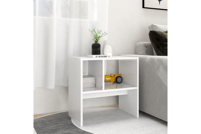 Sidobord vit 50x30x50 cm spånskiva - Vit - Möbler - Bord & matgrupper - Avlastningsbord - Lampbord