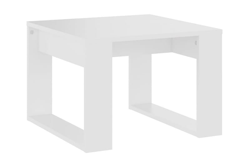 Sidobord vit 50x50x35 cm spånskiva - Vit - Lampbord - Brickbord & småbord