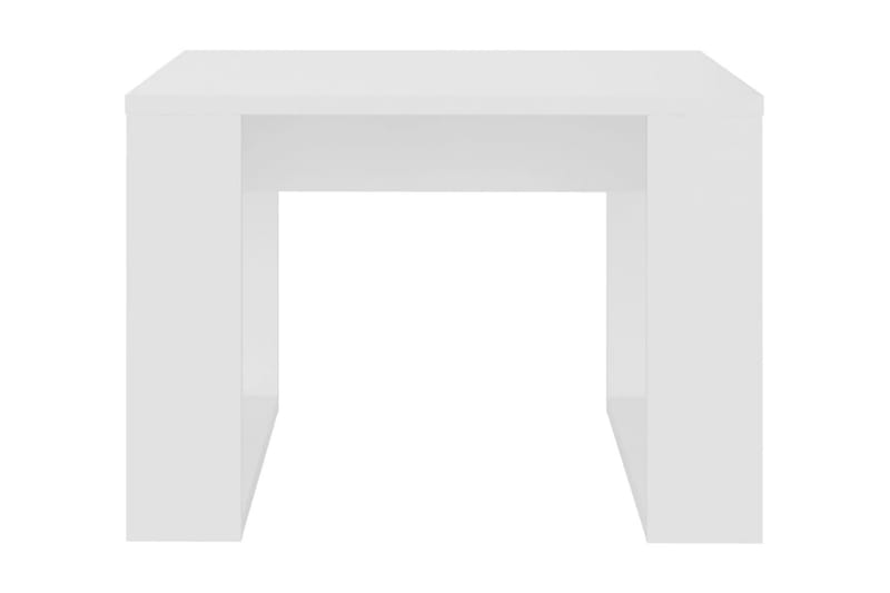 Sidobord vit 50x50x35 cm spånskiva - Vit - Lampbord - Brickbord & småbord