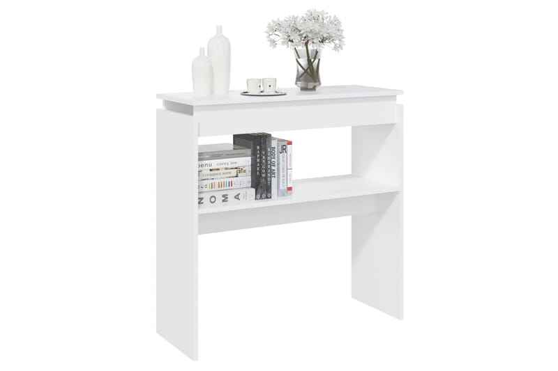 Sidobord vit 80x30x80 cm spånskiva - Vit - Möbler - Bord & matgrupper - Avlastningsbord - Lampbord