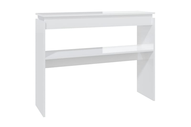 Sidobord vit högglans 102x30x80 cm spånskiva - Vit - Möbler - Bord & matgrupper - Avlastningsbord - Lampbord