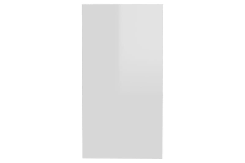 Sidobord vit högglans 50x26x50 cm spånskiva - Vit - Lampbord - Brickbord & småbord