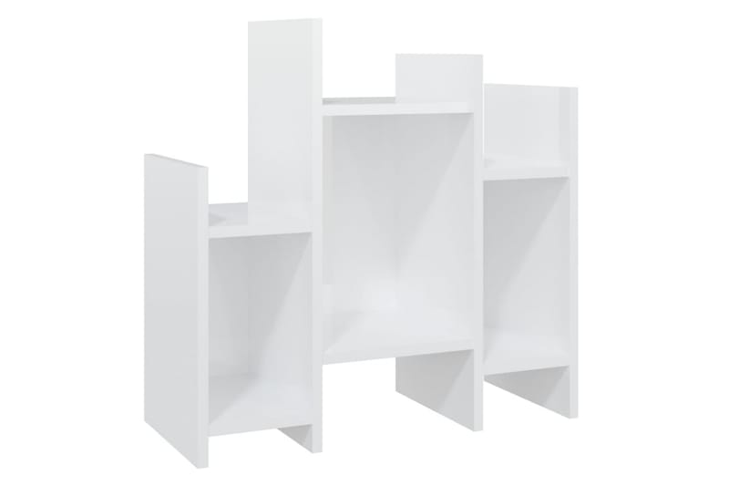 Sidobord vit högglans 60x26x60 cm spånskiva - Vit - Lampbord - Brickbord & småbord