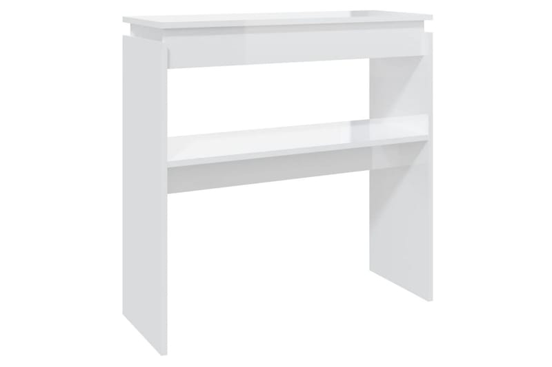 Sidobord vit högglans 80x30x80 cm spånskiva - Vit - Möbler - Bord & matgrupper - Avlastningsbord - Lampbord