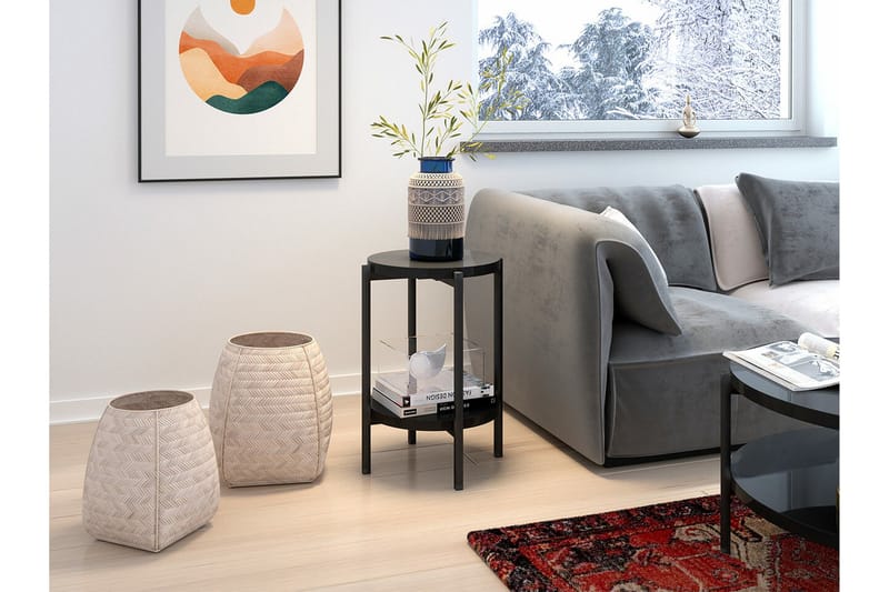 Staffin Sidobord Black - Möbler - Bord & matgrupper - Avlastningsbord - Lampbord