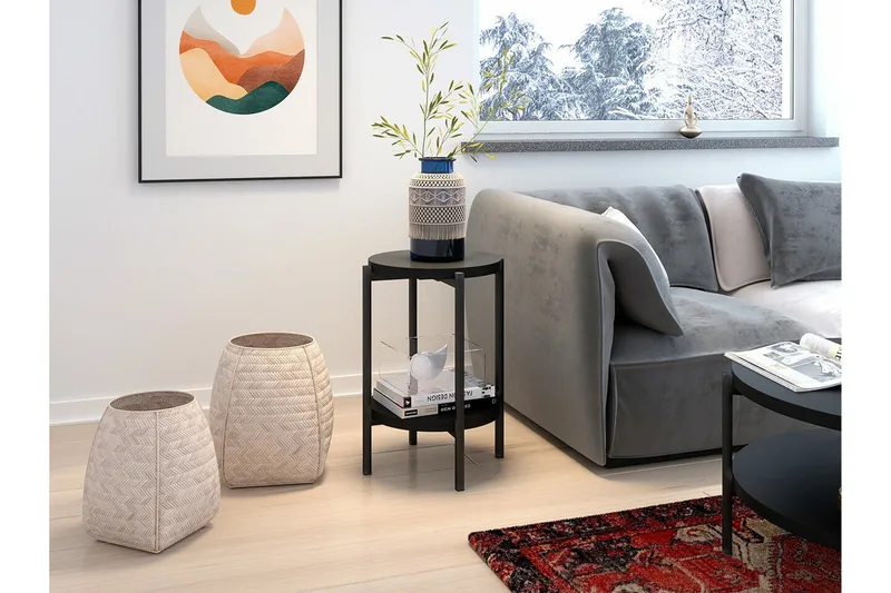 Staffin Sidobord Black - Möbler - Bord & matgrupper - Avlastningsbord - Lampbord