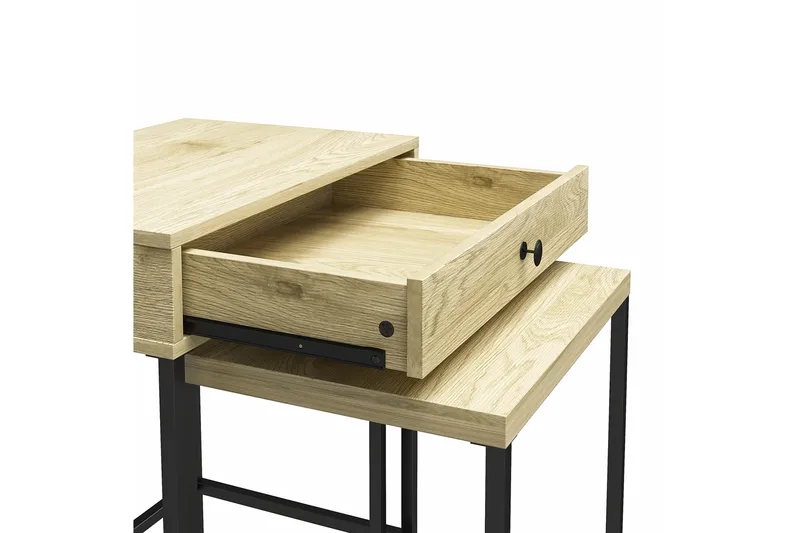 Tamlin Sidobord 56x40 cm Brun - Novogratz - Möbler - Bord & matgrupper - Avlastningsbord - Lampbord