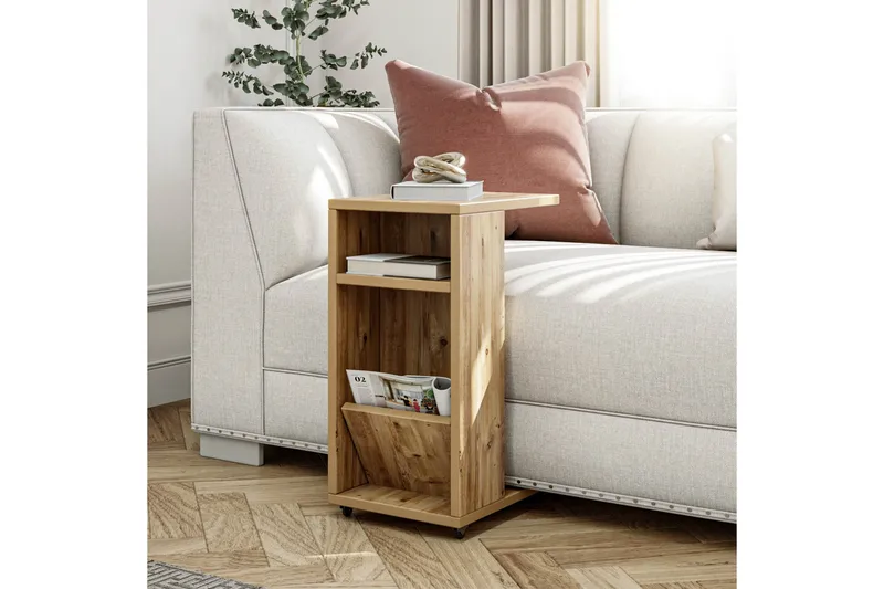 Tekel Sidobord 63 cm - Natur/Ljusbrun - Möbler - Bord & matgrupper - Avlastningsbord - Lampbord