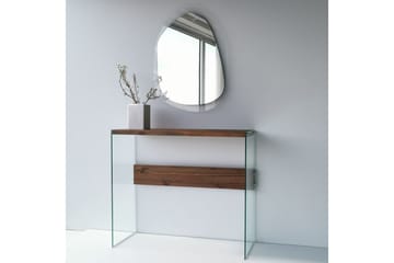 Thorold Sidobord 91 cm - Mörkbrun/Härdat Glas - Möbler - Bord & matgrupper - Avlastningsbord - Lampbord