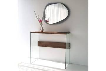 Thorold Sidobord 91 cm - Mörkbrun/Härdat Glas - Möbler - Bord & matgrupper - Avlastningsbord - Lampbord