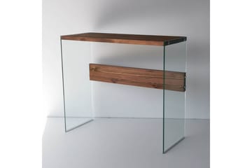 Thorold Sidobord 91 cm - Mörkbrun/Härdat Glas - Möbler - Bord & matgrupper - Avlastningsbord - Lampbord