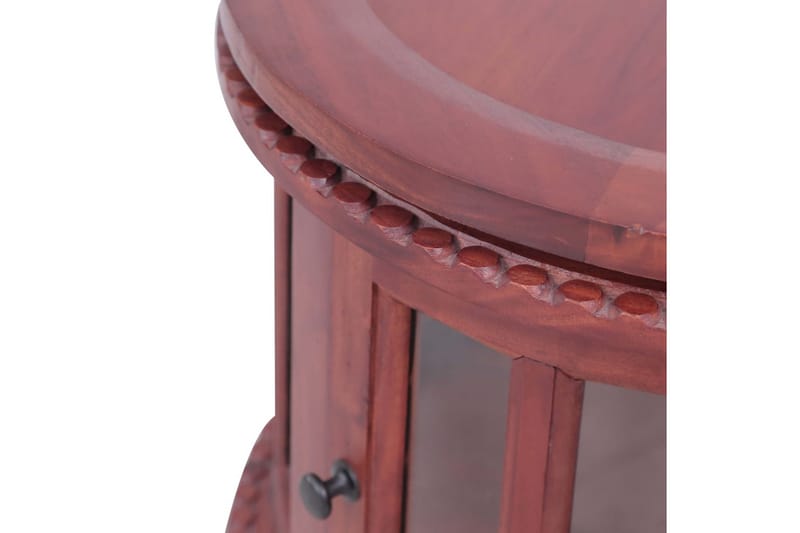 Vitrinbord brun 50x50x76 cm massiv mahogny - Brun - Lampbord - Brickbord & småbord