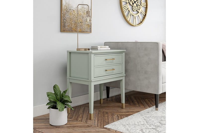 Westerleigh Sidobord 60 cm Grön - CosmoLiving - Möbler - Bord & matgrupper - Avlastningsbord - Lampbord