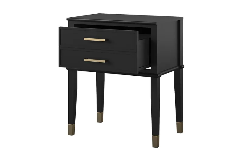 Westerleigh Sidobord 60 cm Svart/Guld - CosmoLiving - Möbler - Bord & matgrupper - Avlastningsbord - Lampbord