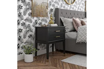 Westerleigh Sidobord 60 cm Svart/Guld - Möbler - Bord & matgrupper - Avlastningsbord - Lampbord