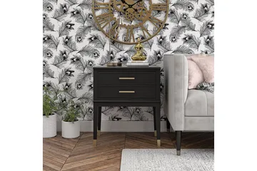 Westerleigh Sidobord 60 cm Svart/Guld - Möbler - Bord & matgrupper - Avlastningsbord - Lampbord