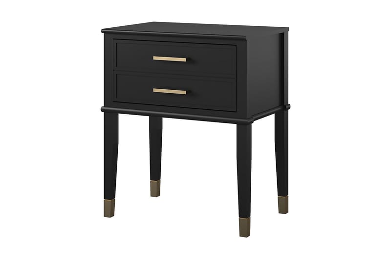 Westerleigh Sidobord 60 cm Svart/Guld - Möbler - Bord & matgrupper - Avlastningsbord - Lampbord