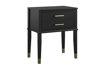 Westerleigh Sidobord 60 cm Svart/Guld - Möbler - Bord & matgrupper - Avlastningsbord - Lampbord