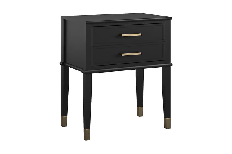 Westerleigh Sidobord 60 cm Svart/Guld - Möbler - Bord & matgrupper - Avlastningsbord - Lampbord