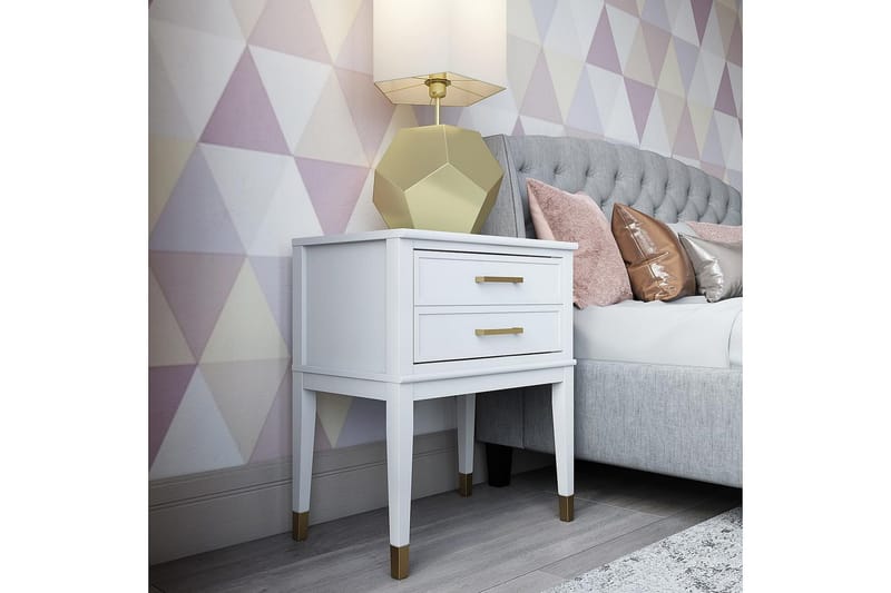 Westerleigh Sidobord 60 cm Vit - CosmoLiving - Möbler - Bord & matgrupper - Avlastningsbord - Lampbord
