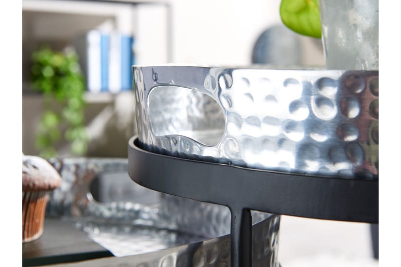 Wilhem Sidobord 33 cm Rund - Silver - Möbler - Bord & matgrupper - Avlastningsbord - Lampbord