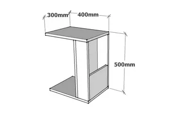 Yggersryd Sidobord 30x50x30 cm - Vit - Möbler - Bord & matgrupper - Avlastningsbord - Lampbord