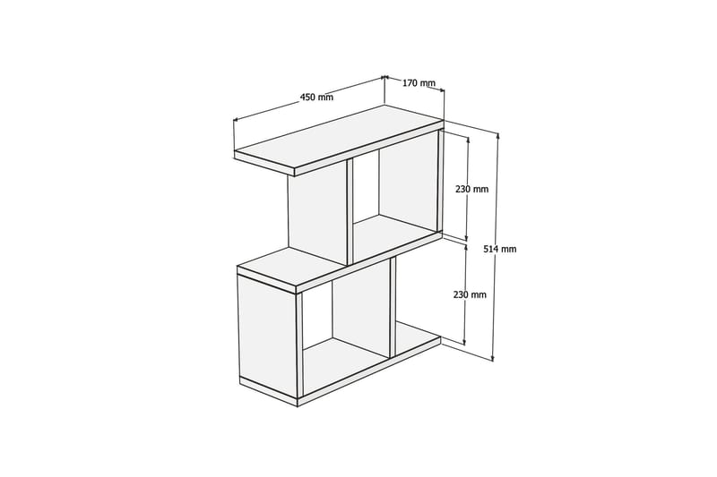 Zetti Sidobord 45x51,4x45 cm - Blå - Möbler - Bord & matgrupper - Avlastningsbord - Lampbord