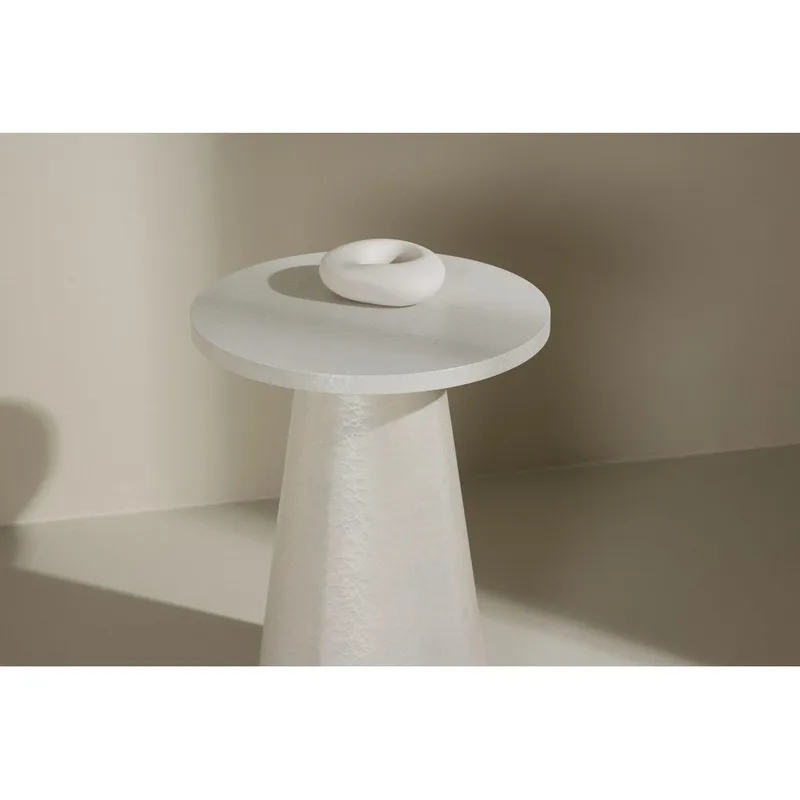 Lanzo Sidobord 35 cm - Vit - Möbler - Bord & matgrupper - Avlastningsbord - Lampbord