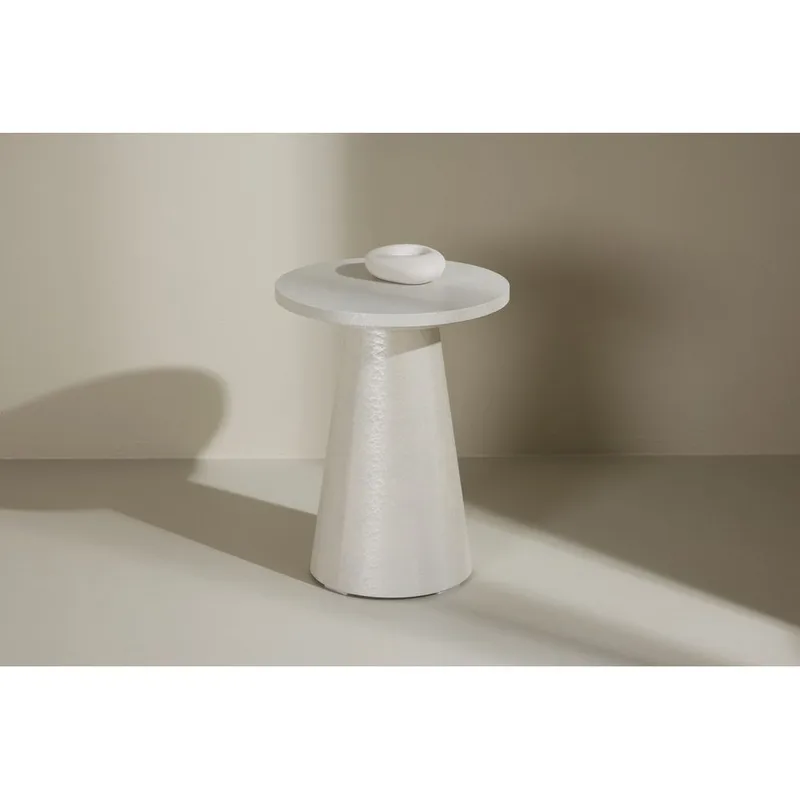 Lanzo Sidobord 35 cm - Vit - Möbler - Bord & matgrupper - Avlastningsbord - Lampbord