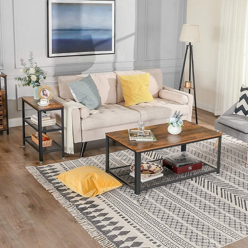 Lasse sidobord 60 x 30 cm - Brun/svart - Brun/Svart - Möbler - Bord & matgrupper - Avlastningsbord - Lampbord