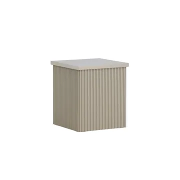 Lenox Sidobord 40 cm - Beige - Möbler - Bord & matgrupper - Avlastningsbord - Lampbord