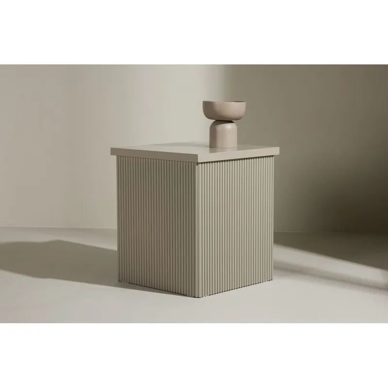 Lenox Sidobord 40 cm - Beige - Möbler - Bord & matgrupper - Avlastningsbord - Lampbord