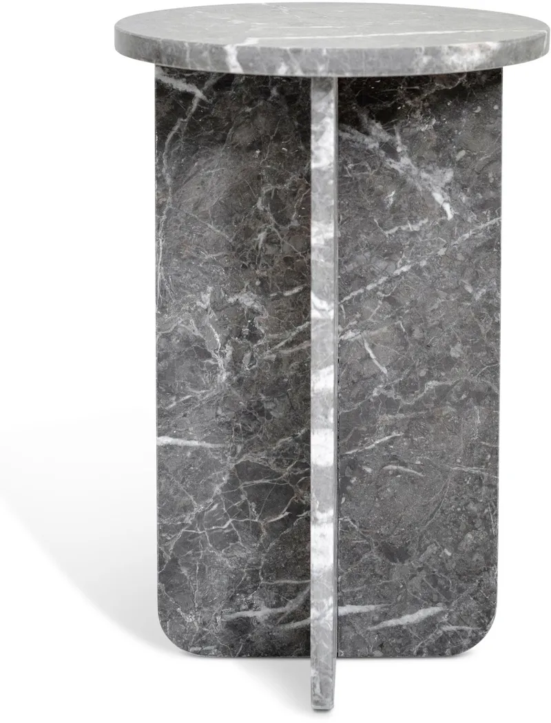 Level piedestal i grå marmor höjd 60 cm - Grå - Möbler - Bord & matgrupper - Avlastningsbord - Konsolbord & sidobord