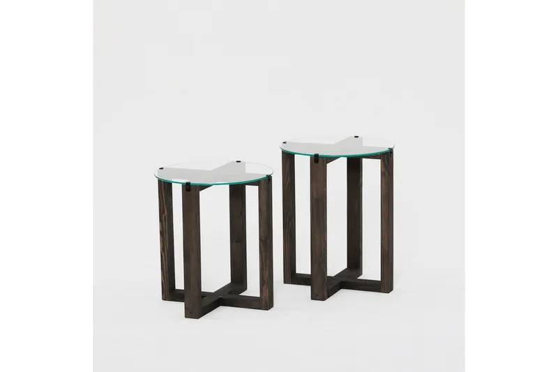 Liepene Sidobord 45x40 cm Svart, Hanah Home