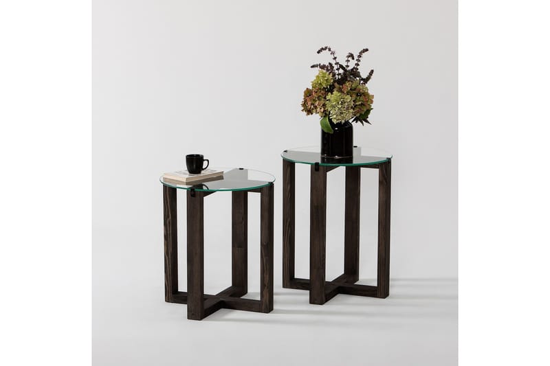 Liepene Sidobord 45x40 cm Svart - Hanah Home - Möbler - Bord & matgrupper - Avlastningsbord - Lampbord