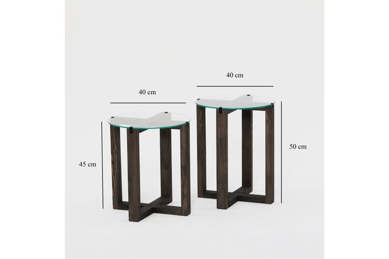 Liepene Sidobord 45x40 cm Svart - Hanah Home - Möbler - Bord & matgrupper - Avlastningsbord - Lampbord