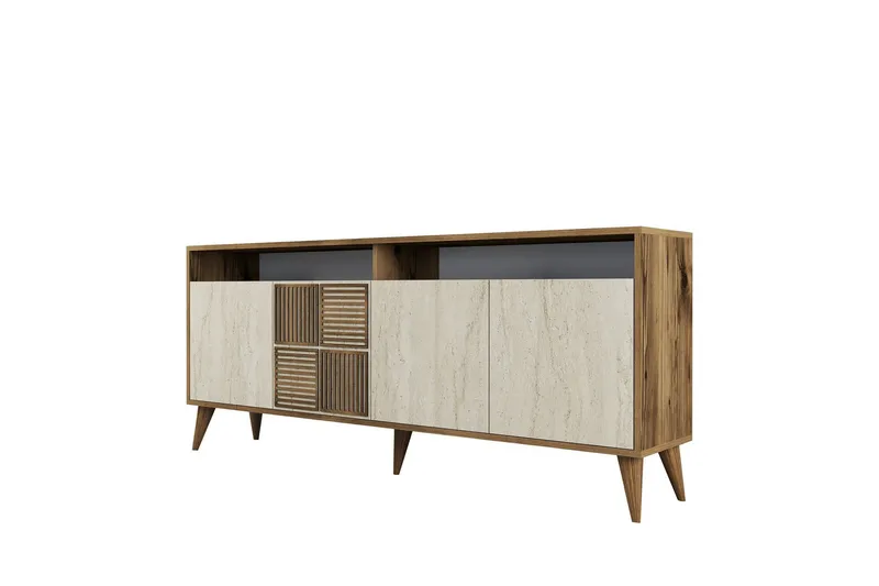 Lissione Konsollbord 180 cm, Valnöt/Beige