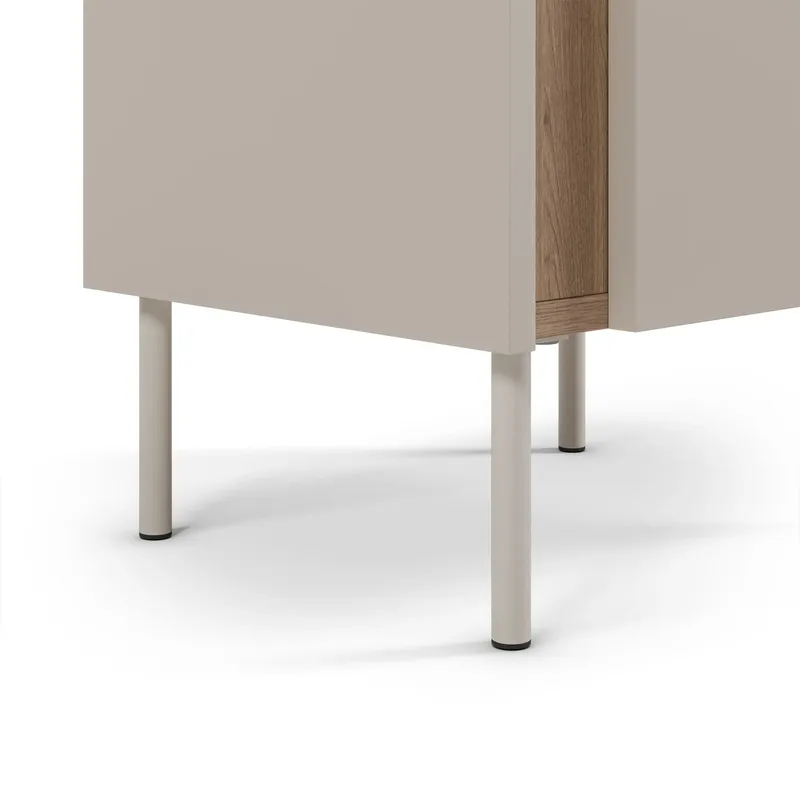 Lomar Nattduksbord 45,5x47,8x35 cm - Naturlig ek, sandsten - Möbler - Bord & matgrupper - Avlastningsbord - Sängbord & nattduksbord