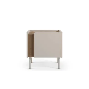 Lomar Nattduksbord 45,5x47,8x35 cm - Naturlig ek, sandsten - Möbler - Bord & matgrupper - Avlastningsbord - Sängbord & nattduksbord