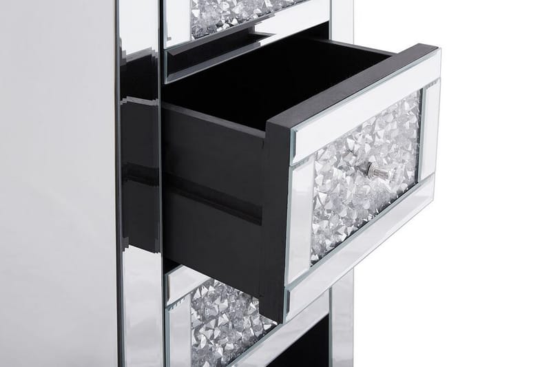Loray Sängbord 30 cm - Spegeleffekt/Silver - Sängbord & nattduksbord