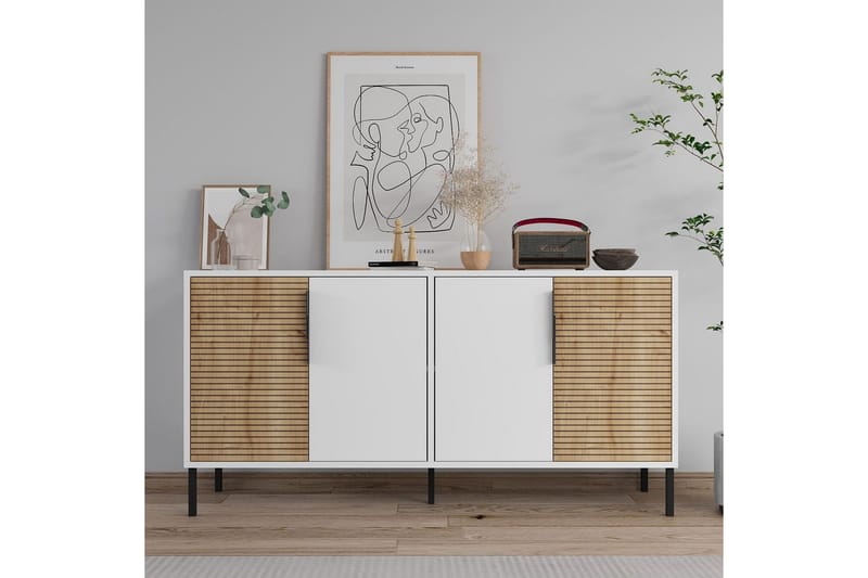 Lorien Konsollbord 150 cm - Vit/Ek - Möbler - Bord & matgrupper - Avlastningsbord - Hallbord