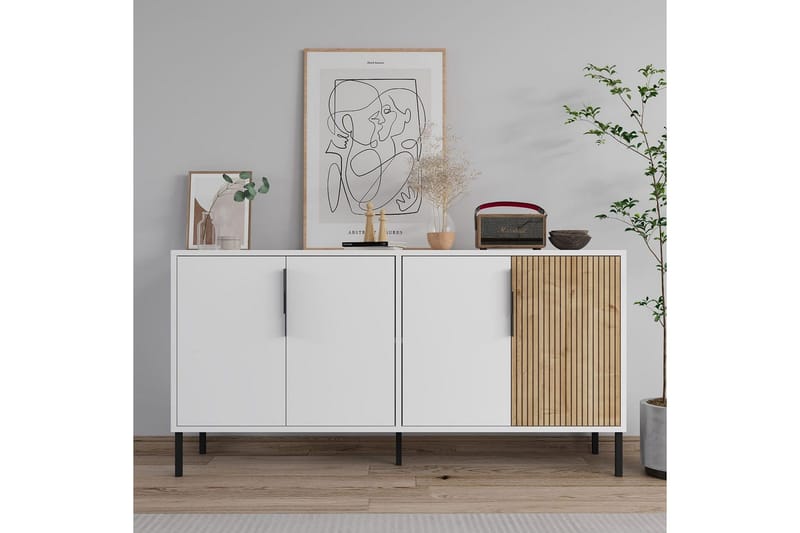 Lorien Konsollbord 150 cm - Vit/Ek - Möbler - Bord & matgrupper - Avlastningsbord - Hallbord