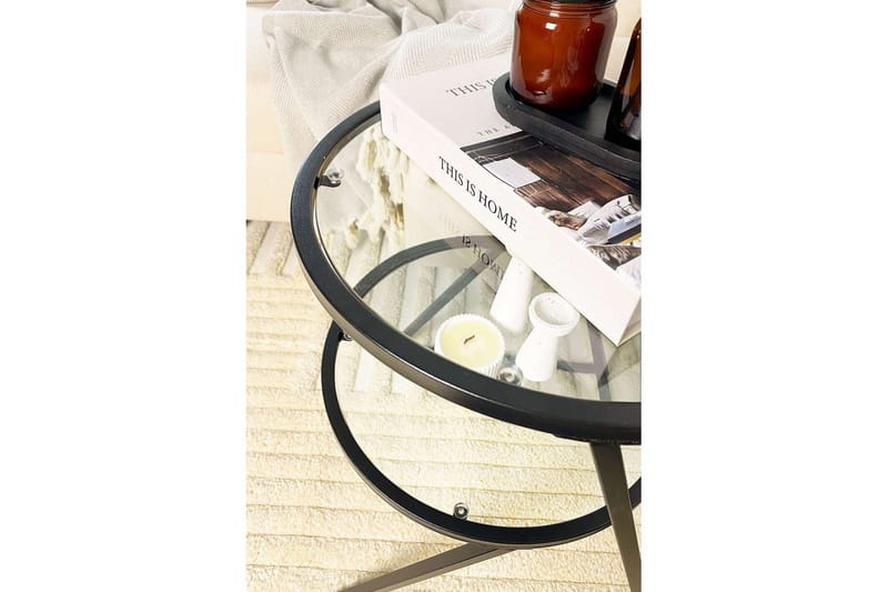 Lorigulla Sidobord 42x35 cm - Svart - Möbler - Bord & matgrupper - Avlastningsbord - Lampbord