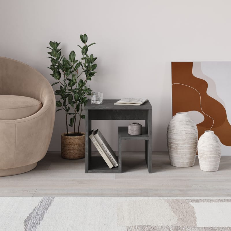 Lumira Sidobord 40 cm - Retro Grey - Möbler - Bord & matgrupper - Avlastningsbord - Lampbord