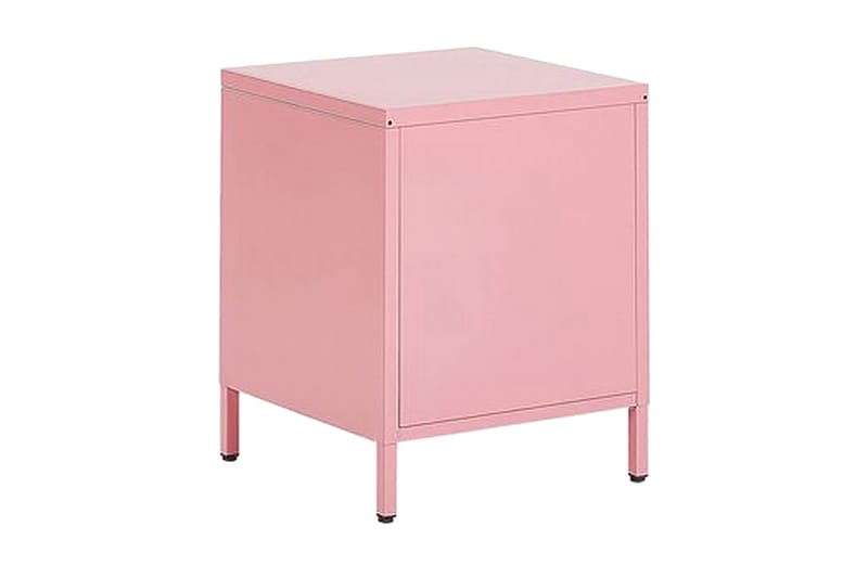 Malavin Sängbord 43 cm - Stål/Rosa - Sängbord & nattduksbord