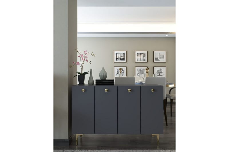 Mangvar Konsollbord 120 cm - Antracit/Guld - Möbler - Bord & matgrupper - Avlastningsbord - Hallbord