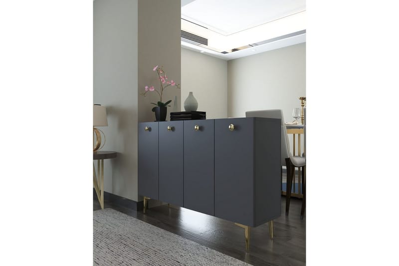 Mangvar Konsollbord 120 cm - Antracit/Guld - Möbler - Bord & matgrupper - Avlastningsbord - Hallbord